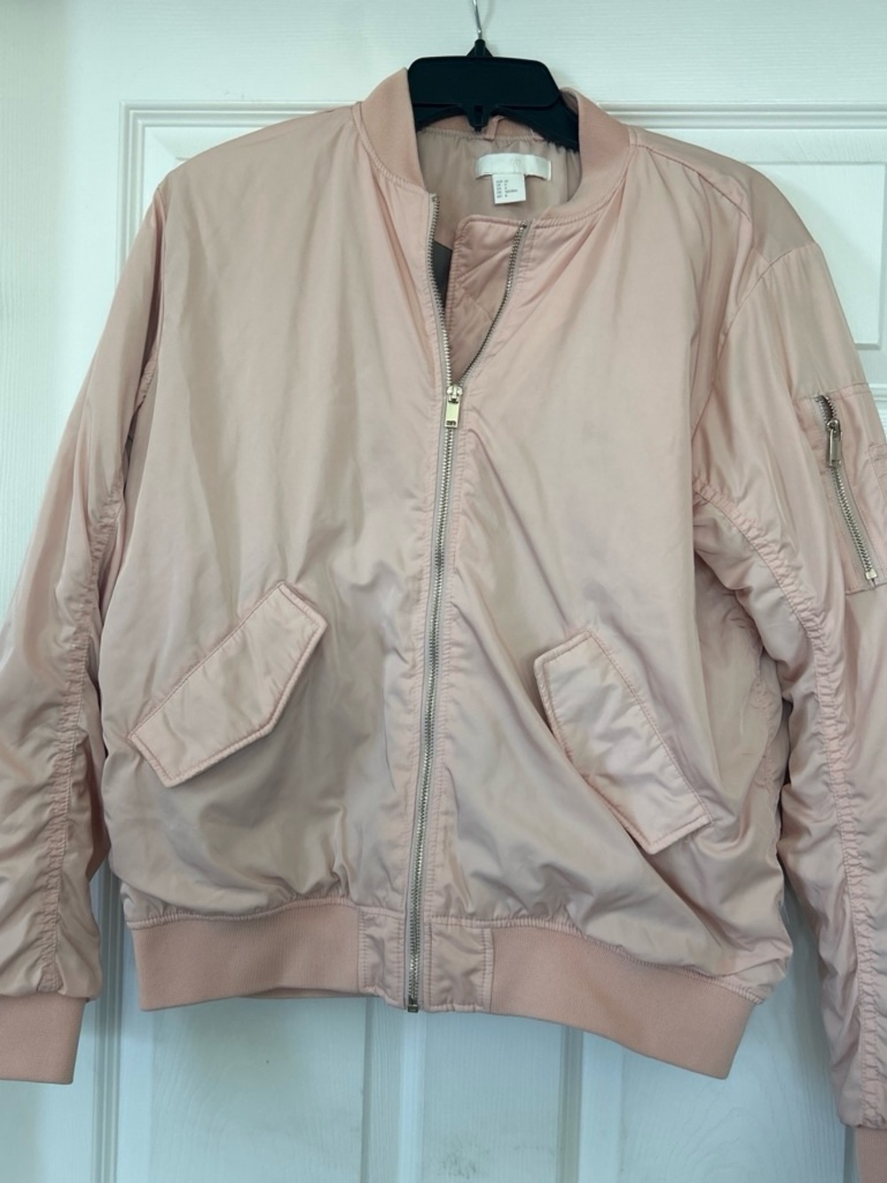 H&M Pale Pink Women's Bomber Jacket